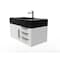 Castello Usa Nile 36" Wall Mounted Vanity With Black Top And Gold Handles CB-MC-36W-GLD-2053-BL - alternate 5